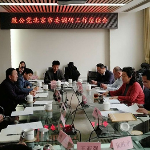 闫傲霜主持召开致公党北京市委2019年重要调研课题启动会