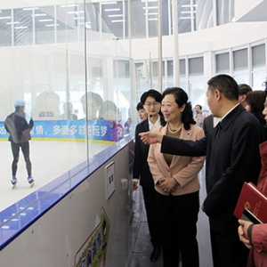 闫傲霜就&ldquo;大力推动冬季运动普及&rdquo;专题到石景山市民体育冰雪中心调研