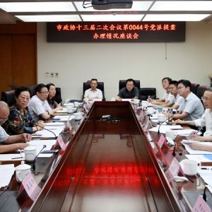 闫傲霜参加市政府党派提案办理答复会议