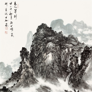 陈忠洲书画作品-夏山早行