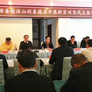 闫傲霜带队赴凉山州开展脱贫攻坚民主监督