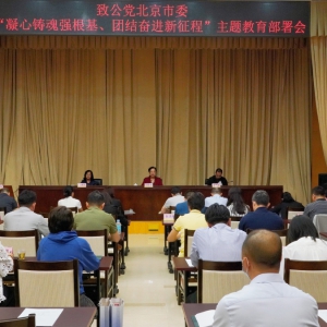 致公党北京市委召开&ldquo;凝心铸魂强根基、团结奋进新征程&rdquo;主题教育部署会