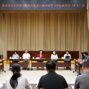 致公党北京市委召开&ldquo;凝心铸魂强根基、团结奋进新征程&rdquo; 主题教育推进会暨理论学习中心组学习（扩大）会