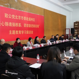 闫傲霜带队赴通州区工委出席主题教育暨京致阅读读书会